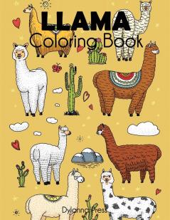 Llama Coloring Book