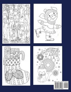 Jumbo Christmas Coloring Book: More Than 100 Christmas Pages to Color Including Santa Christmas Trees Reindeer Snowman