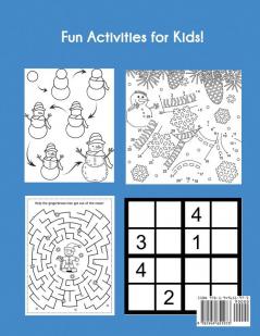 Christmas Activity Book for Kids: Ages 6-12 Includes Mazes Word Search Sudoku Drawing Dot-to-Dot Picture Puzzles and Coloring