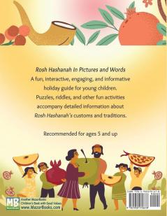 Rosh Hashanah in Pictures and Words: An Interactive Guide for Kids - Information Puzzles Riddles and More: 2 (Jewish Holiday Interactive Books for Children)