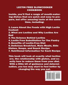 LECTIN FREE Slow cooker Cookbook: : Top 2018 Healthy and Easy Lectin Free Recipes to Help Reduce Inflammation Prevent Disease and Lose Weight