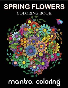 Spring Flowers Coloring Book