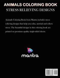 Animals Coloring Book: Coloring Book for Adults: Beautiful Designs for Stress Relief Creativity and Relaxation