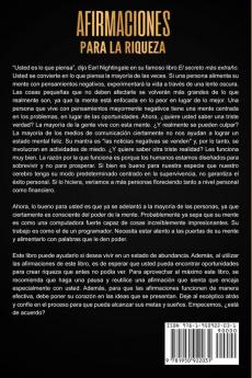 Afirmaciones para la riqueza: 250 afirmaciones positivas sobre vivir en abundancia y atraer dinero