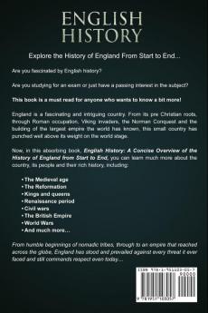 English History: A Concise Overview of the History of England from Start to End: 1 (Great Britain)