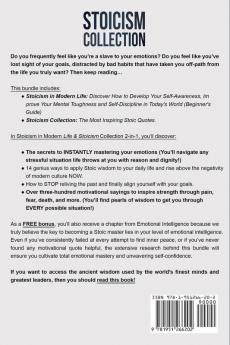Stoicism Collection: 2-in-1 Bundle: Stoicism in Modern Life + The Most Inspiring Stoic Quotes - The #1 Beginner's Box Set for Self-Awareness and Mental Toughness in Today's World