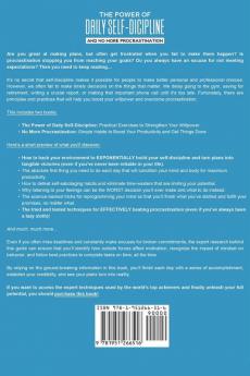 The Power Of Daily Self -Discipline And No More Procrastination 2 in 1 Book: Proven Productivity Tactics To Beat Laziness And Develop Atomic Habits