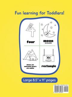 Toddler Coloring Book: Numbers Colors Shapes: Early Learning Activity Book for Kids Ages 3-5