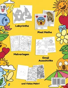 Emoji Aktivitätsbuch: Wunderbares Emoji-Buch für Kinder Jungen Mädchen Jugendliche und Erwachsene