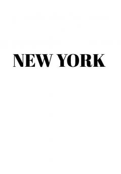 New York Hardcover White Decorative Book for Decorating Shelves Coffee Tables Home Decor Stylish World Fashion Cities Design