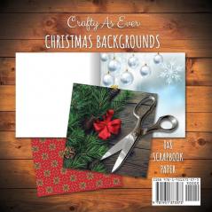 Christmas Backgrounds Scrapbook Paper Pad 8x8 Scrapbooking Kit for Papercrafts Cardmaking Printmaking DIY Crafts Holiday Themed Designs Borders Patterns