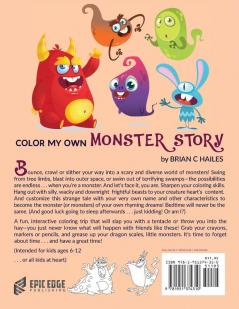 Color My Own Monster Story: An Immersive Customizable Coloring Book for Kids (That Rhymes!): 5