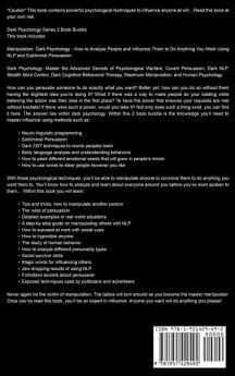 Manipulation and Dark Psychology: 2 Manuscripts - How to Analyze People and Influence Them to Do Anything You Want ... NLP and Dark Cognitive Behavioral Therapy