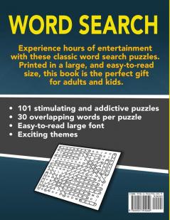 Word Search 101 Puzzles Large Print