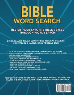 Bible Word Search 101 Puzzles Large Print