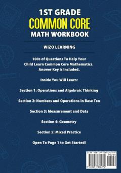 1st Grade Common Core Math Workbook: Daily Practice Questions & Answers That Help Students Succeed