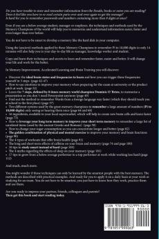 Memory Improvement Accelerated Learning and Brain Training: Learn How to Optimize and Improve Your Memory and Learning Capabilities for Top Results in University and at Work