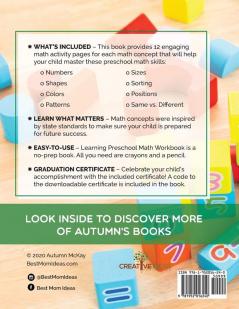 Learning Preschool Math Workbook
