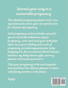 Pregnancy Planner: Pregnancy Planner Gift Trimester Symptoms Organizer Planner New Mom Baby Shower Gift Baby Expecting Calendar Baby Bump Diary Keepsake Memory