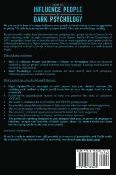 How to Influence People and Dark Psychology 2-in-1: Book Proven Manipulation Techniques to Influence Human Psychology. Discover Secret Methods: Body Language NLP Deception Subliminal Persuasion