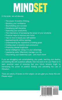 Mindset: Unlocking the Power of Positive Thinking: Skyrocketing your Confidence Success Self-Discipline Productivity Focus Self-Esteem Mental Toughness Social Intelligence and Leadership Skills