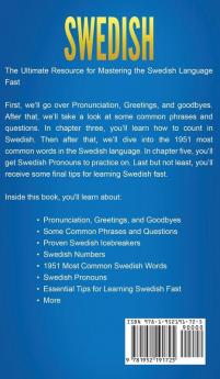 Swedish: A Comprehensive Guide to Learning the Swedish Language Fast