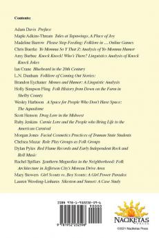 Missouri Folklore Society Journal (Vols. 40-41): Emerging Folklorists