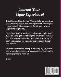 Whuerqen Girls Cigar Journal: Aficionado - Cigar Bar Gift - Cigarette Notebook - Humidor - Rolled Bundle - Flavors - Strength - Cigar Band - Stogies and Mash - Earthy