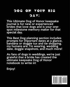 Dog Of Honor: Best Man Furry Friend Wedding Dog Dog of Honor Country Rustic Ring Bearer Dressed To The Ca-nines I Do