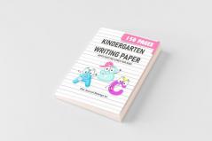 Kindergarten Writing Paper with Dotted Lines for Kids