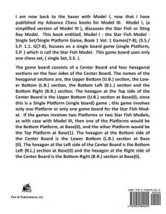 Model I - The Star Fish Model- Single Set/Single Platform Games Book 1 Vol. 1 Games(7-8) (S.S./S.P. 1.1. G(7-8): Book 3 (Chess Series by Siafa Neal)