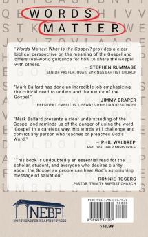 Words Matter: What Is the Gospel?