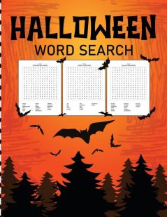 Halloween Word Search: Puzzle Activity Book - For Kids Ages 5-8 - Juvenile Gifts - With Key Solution Pages