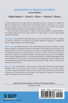 Introduction to Business Analytics Second Edition