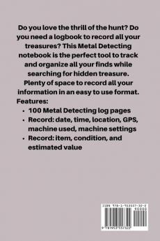 Metal Detecting Log Book: Metal Detectorists Record Book Dirt Fishing Notebook Pocket Size Treasure Hunting Journal Metal Detector Gift