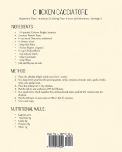 Diabetic Slow Cooker Cookbook