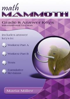 Math Mammoth Grade 8 Answer Keys International Version