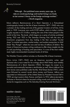 Reminiscences of a Stock Operator (Warbler Classics)