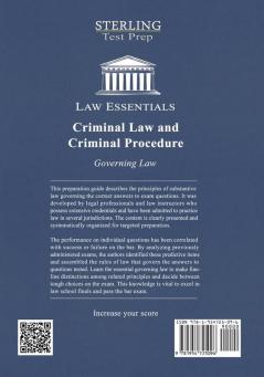 Criminal Law and Criminal Procedure Law Essentials: Governing Law for Law School and Bar Exam Prep