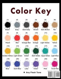 Stained Glass Color by Number For Adults