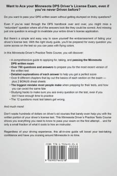 Minnesota Driver's Practice Tests: 700+ Questions All-Inclusive Driver's Ed Handbook to Quickly achieve your Driver's License or Learner's Permit (Cheat Sheets + Digital Flashcards + Mobile App)