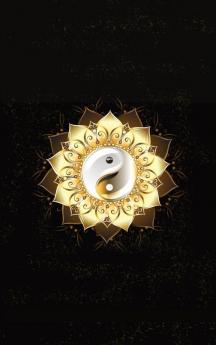 Glowing Golden Ring Yang-Yang Lotus Flower | Diary, Journal, and/or Notebook