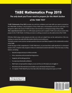 TABE Math Prep 2019: A Comprehensive Review and Ultimate Guide to the TABE Math Test