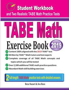 TABE Math Exercise Book: Student Workbook and Two Realistic TABE Math Tests