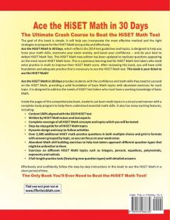 Ace the HiSET Math in 30 Days: The Ultimate Crash Course to Beat the HiSET Math Test