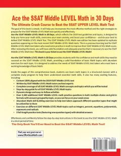 Ace the SSAT Middle Level Math in 30 Days: The Ultimate Crash Course to Beat the SSAT Middle Level Math Test