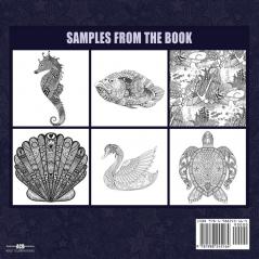 Marine Life Adult Coloring Book
