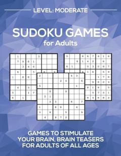 Sudoku Games for Adults Level: Moderate