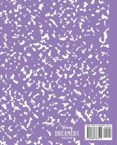 Marbled Composition Notebook: Lavender Marble Wide Ruled Paper Subject Book: 2 (School Essentials)