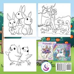 Farm Animals for Toddlers: Little Farm Life Coloring Books for Kids Ages 2-4 6-8: 10